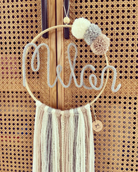 Traumfänger Lang - Beige / Weiß - Loveda - Handmade with Love