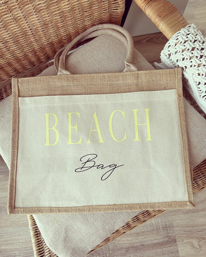 Jutetasche - Beach Bag - Loveda - Handmade with Love