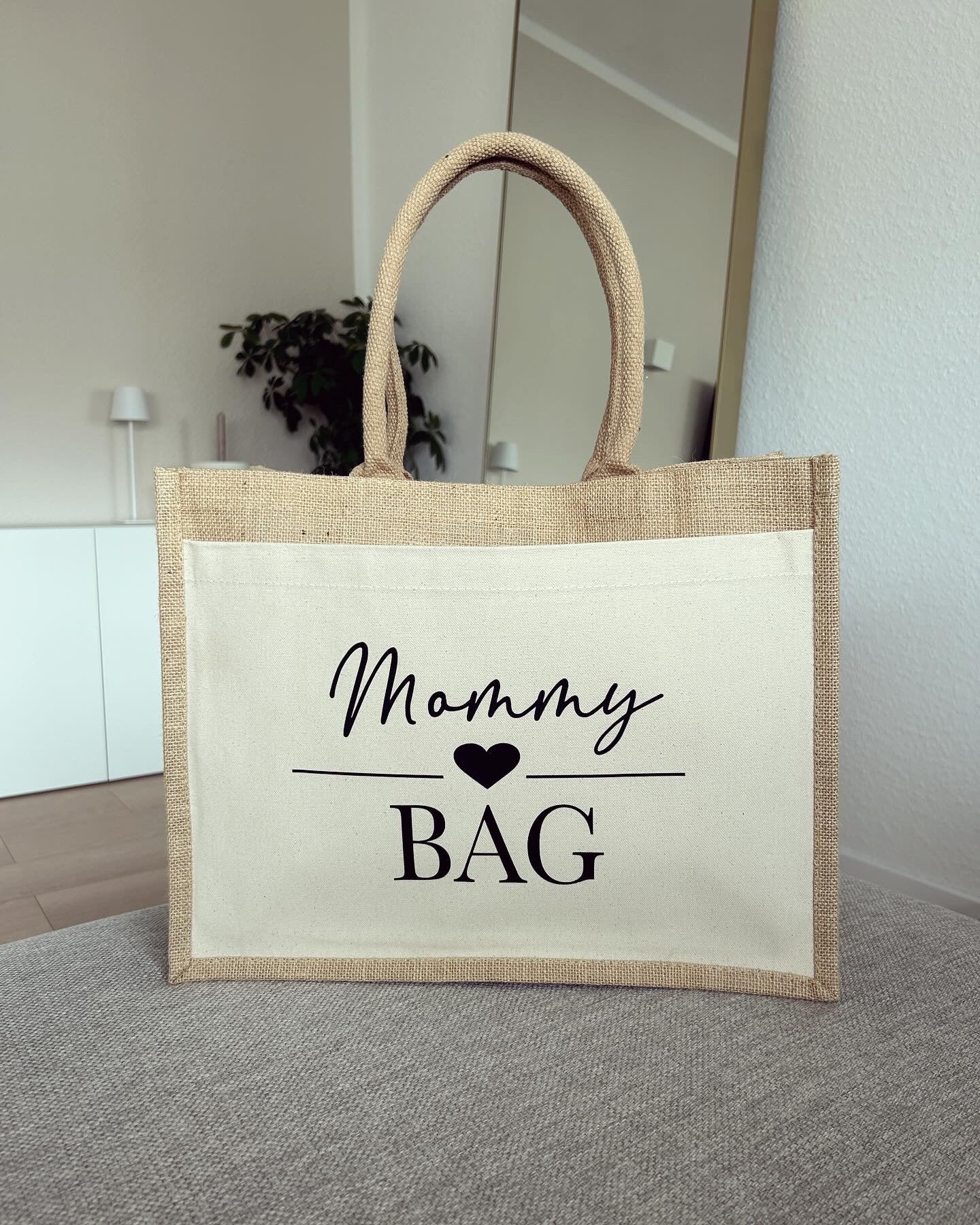 Jutetasche - Mommy Bag - Loveda - Handmade with Love
