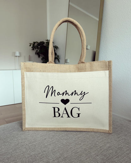 Jutetasche - Mommy Bag - Loveda - Handmade with Love