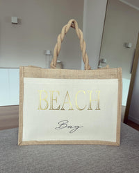 Jutetasche - Beach Bag - Loveda - Handmade with Love