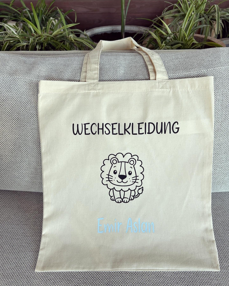 Stoffbeutel - Wechselkleidung Löwe - Loveda - Handmade with Love