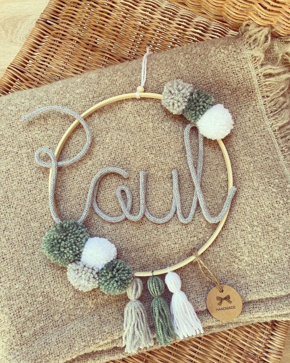Traumfänger - Grau / Grün - Loveda - Handmade with Love