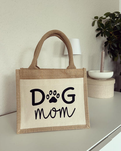 Jutetasche - Dog Mom - Loveda - Handmade with Love