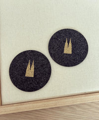 Filz Untersetzer - Kölner Dom - Loveda - Handmade with Love