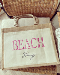 Jutetasche - Beach Bag - Loveda - Handmade with Love