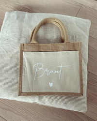 Jutetasche - Braut Trauzeugin - Loveda - Handmade with Love