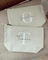 Kulturtasche - Name & Buchstabe - Loveda - Handmade with Love