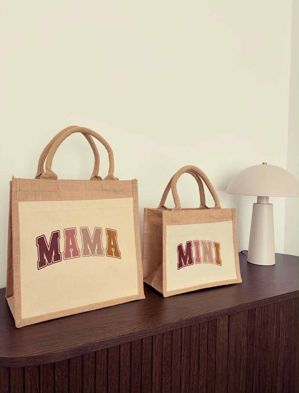 Jutetaschen Bundle „Mama & Mini“