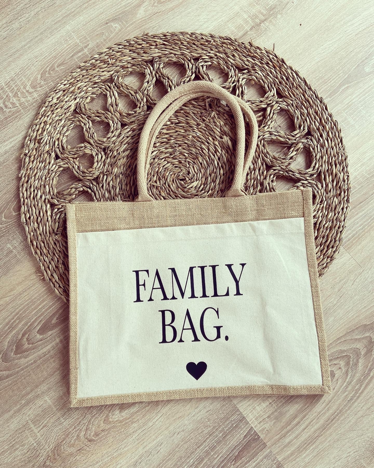 Jutetasche - Family Bag - Loveda - Handmade with Love