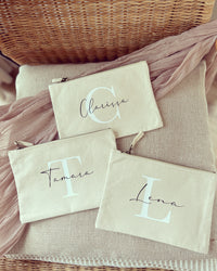 Kulturtasche - Name & Buchstabe - Loveda - Handmade with Love