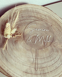 Caketopper - Hochzeit - Loveda - Handmade with Love
