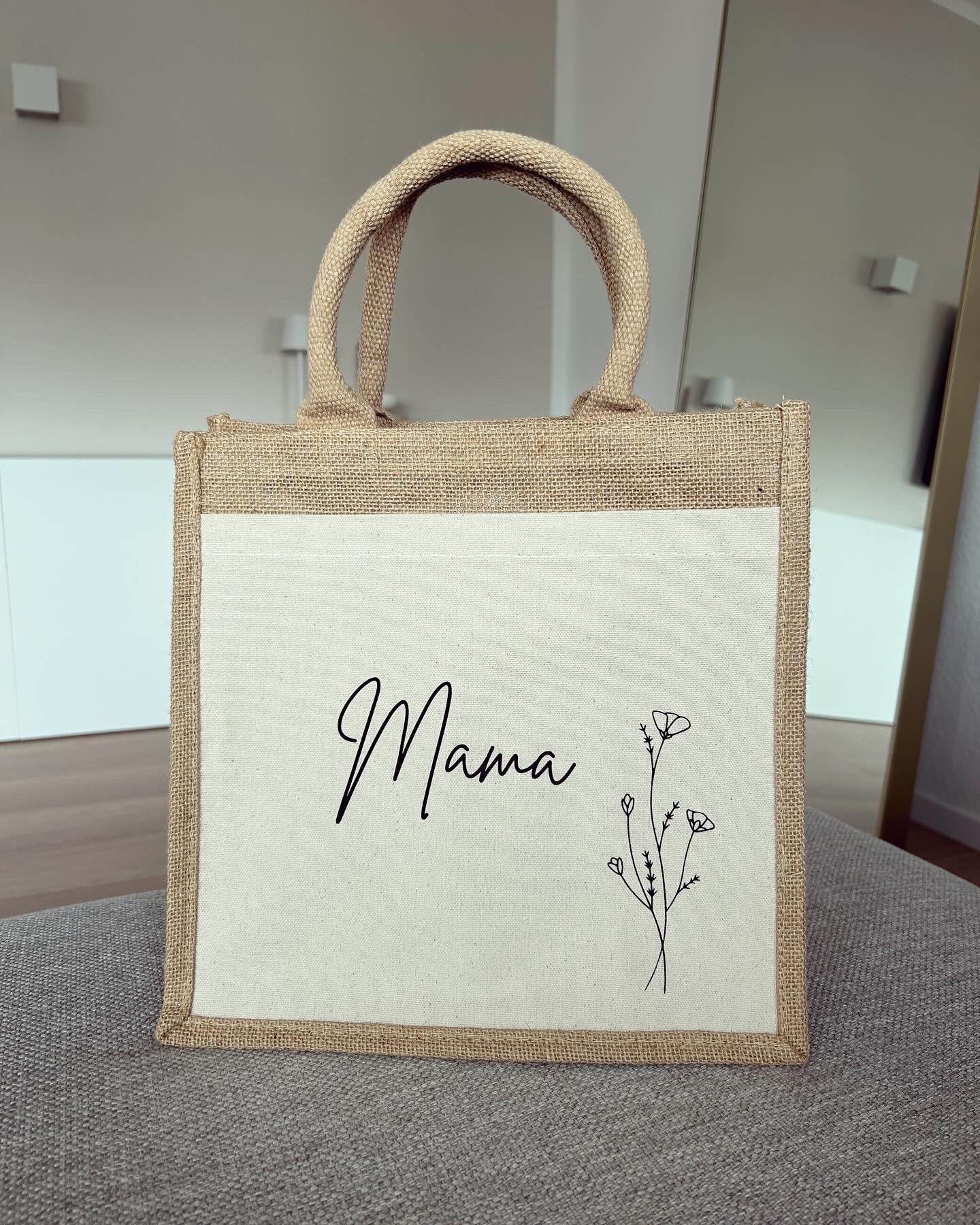 Jutetasche - Mama - Loveda - Handmade with Love