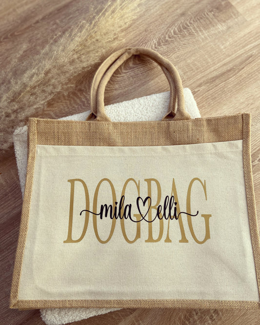 Jutetasche - Dog - Loveda - Handmade with Love