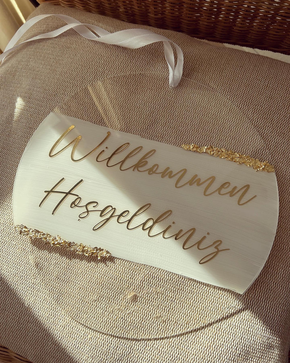 Türschild / Willkommensschild - Loveda - Handmade with Love