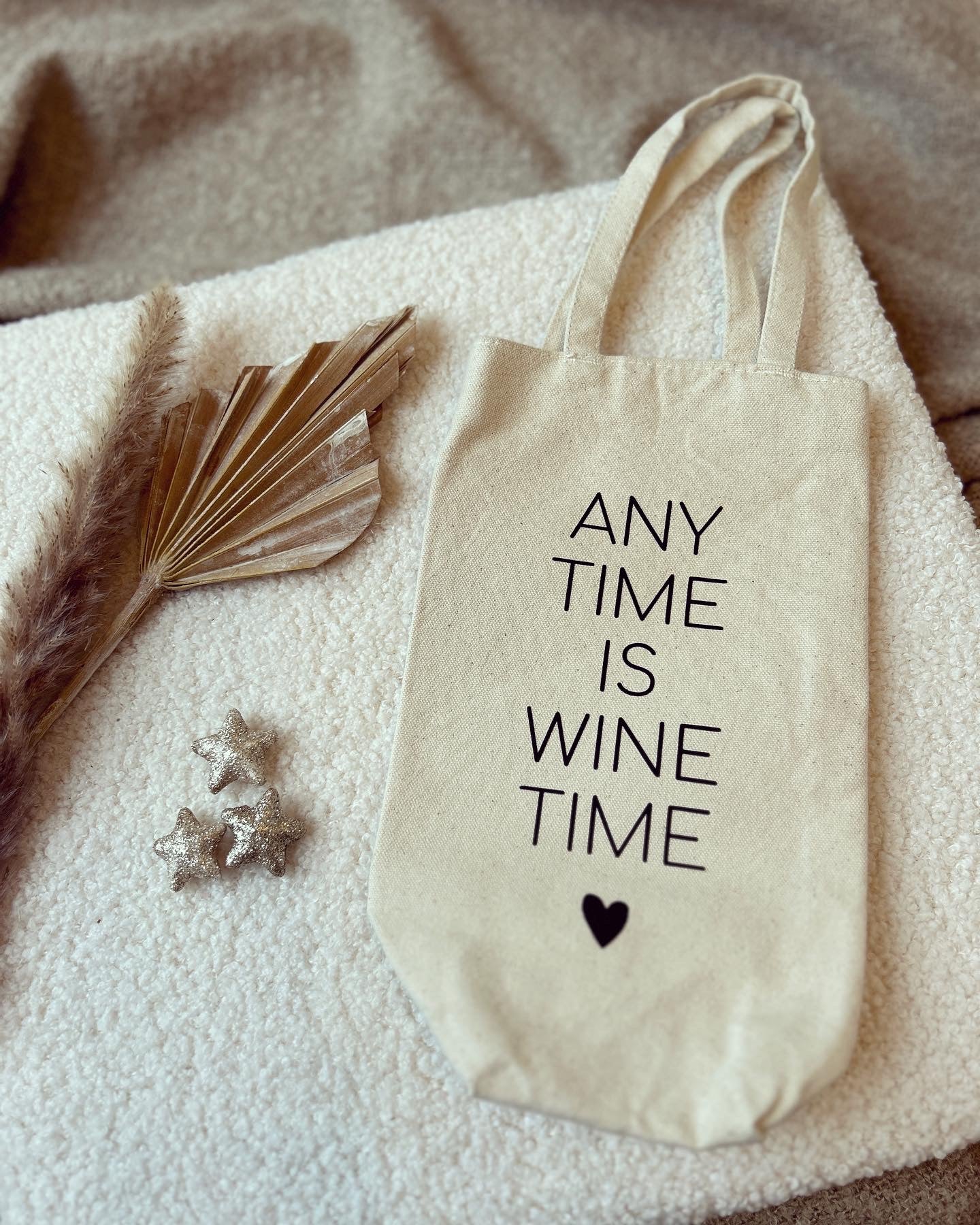 Geschenktasche - Wine Time - Loveda - Handmade with Love