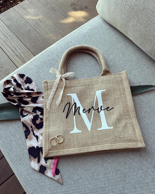 Jutetasche - Name - Jute Style - Loveda - Handmade with Love
