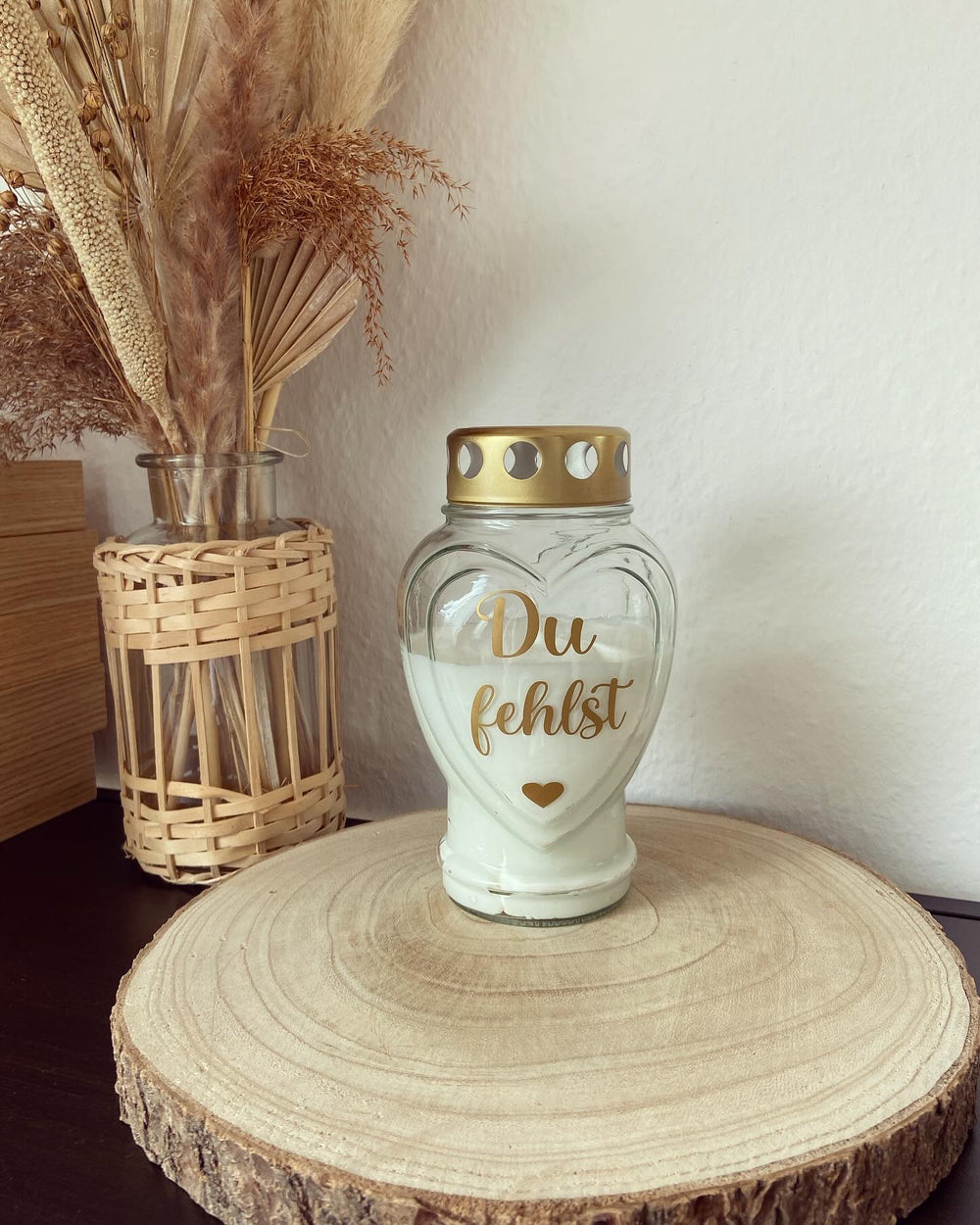 Grabkerzen - Du fehlst - Loveda - Handmade with Love