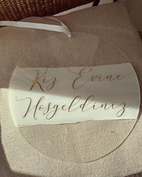 Türschild / Willkommensschild - Loveda - Handmade with Love