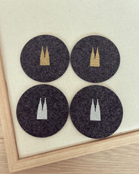 Filz Untersetzer - Kölner Dom - Loveda - Handmade with Love