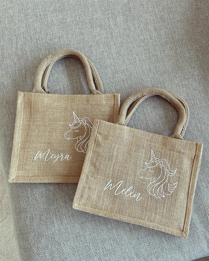 Jutetasche - Einhorn - Jute-Style - Loveda - Handmade with Love