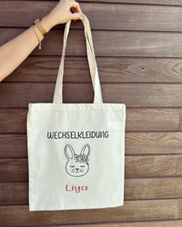 Stoffbeutel - Wechselkleidung Hase - Loveda - Handmade with Love