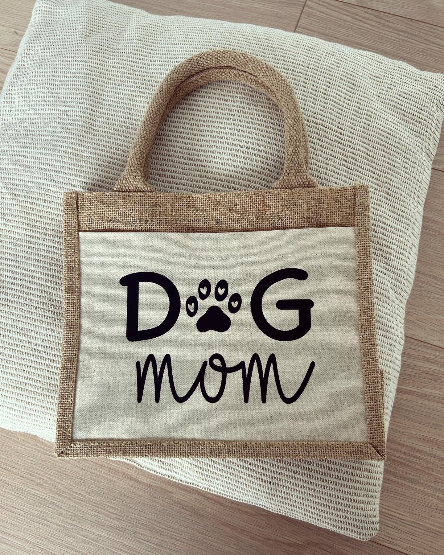 Jutetasche - Dog Mom - Loveda - Handmade with Love