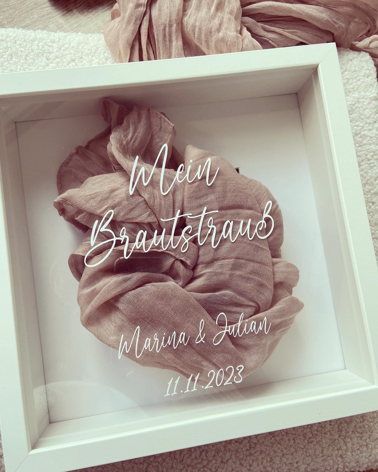 Bilderrahmen - Mein Brautstrauß - Loveda - Handmade with Love