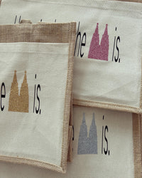 Jutetasche - Home is where the Dom is (Symbol) - Loveda - Handmade with Love