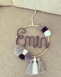 Traumfänger - Grau / Weiß - Loveda - Handmade with Love
