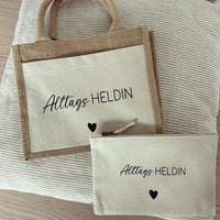 Kulturtasche - Alltagsheldin - Loveda - Handmade with Love