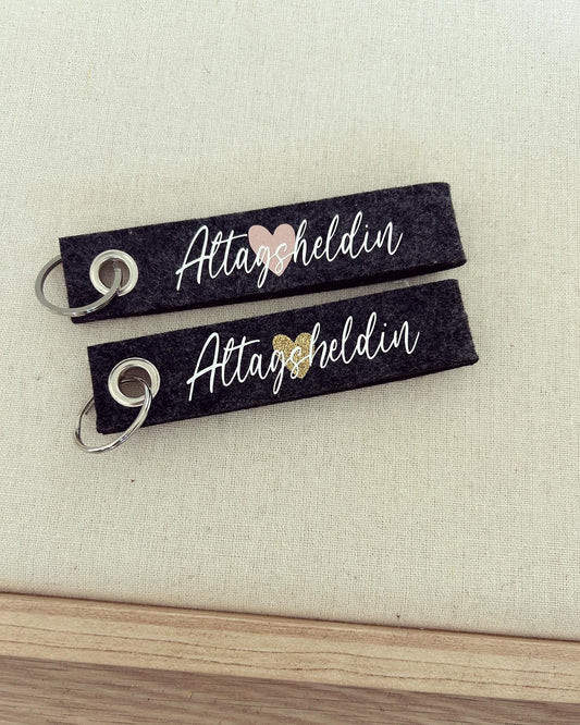 Schlüsselanhänger - Alltagsheldin - Loveda - Handmade with Love