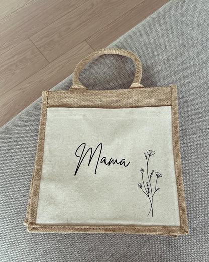 Jutetasche - Mama - Loveda - Handmade with Love