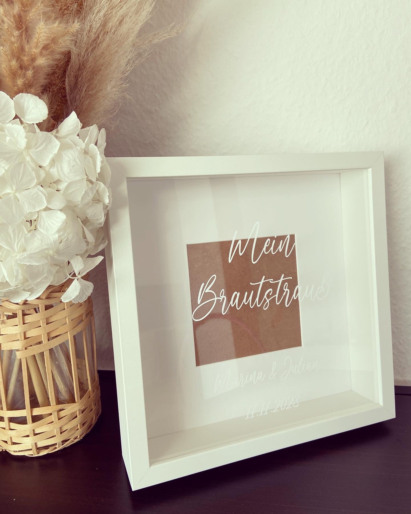 Bilderrahmen - Mein Brautstrauß - Loveda - Handmade with Love