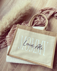 Jutetaschen - Mama / Oma - Loveda - Handmade with Love