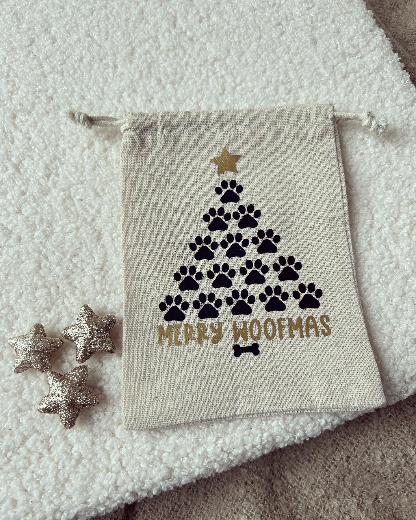 Säckchen - Merry Woofmas - Loveda - Handmade with Love