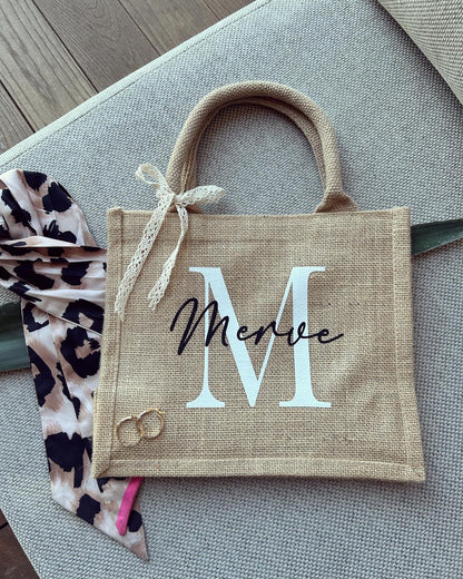 Jutetasche - Name - Jute Style - Loveda - Handmade with Love