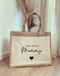 Jutetasche - Mommy - Loveda - Handmade with Love