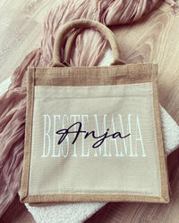 Jutetaschen - Mama / Oma - Loveda - Handmade with Love