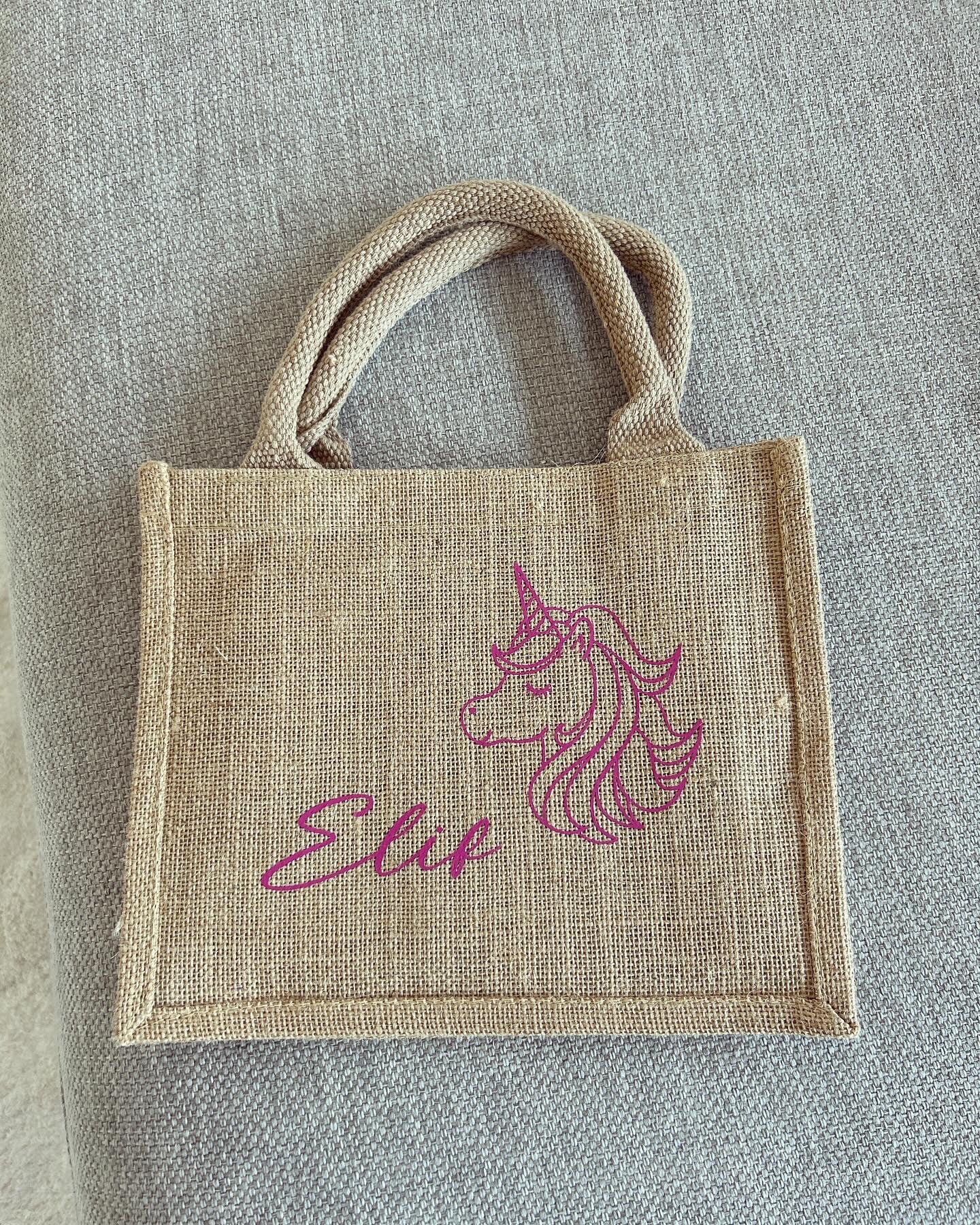 Jutetasche - Einhorn - Jute-Style - Loveda - Handmade with Love