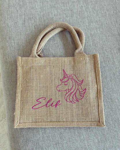 Jutetasche - Einhorn - Jute-Style - Loveda - Handmade with Love