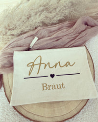 Kulturtasche - Braut - Loveda - Handmade with Love