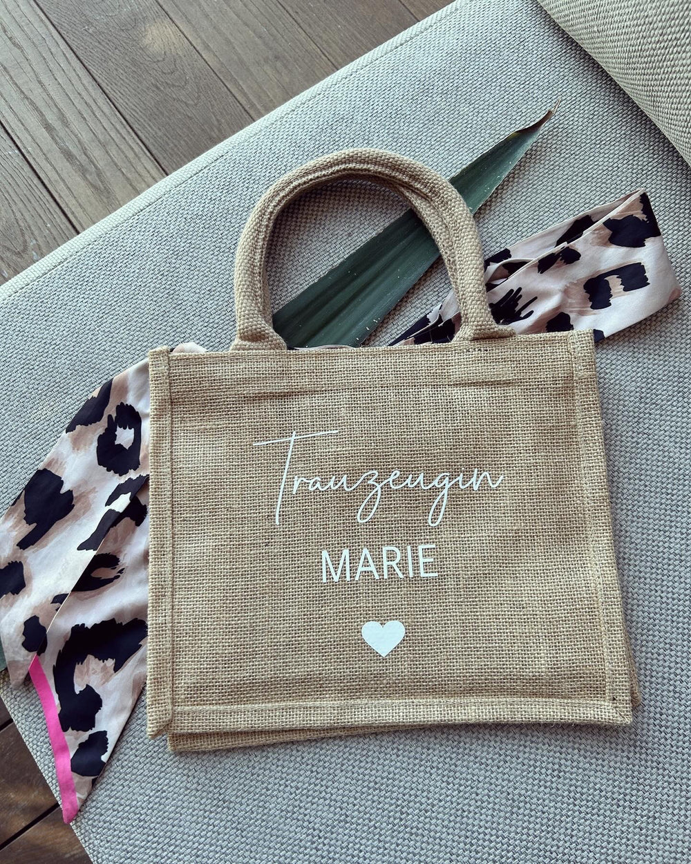Jutetasche - Hochzeit - Jute-Style - Loveda - Handmade with Love