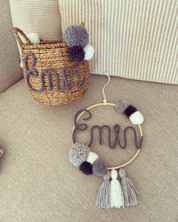 Traumfänger - Grau / Weiß - Loveda - Handmade with Love