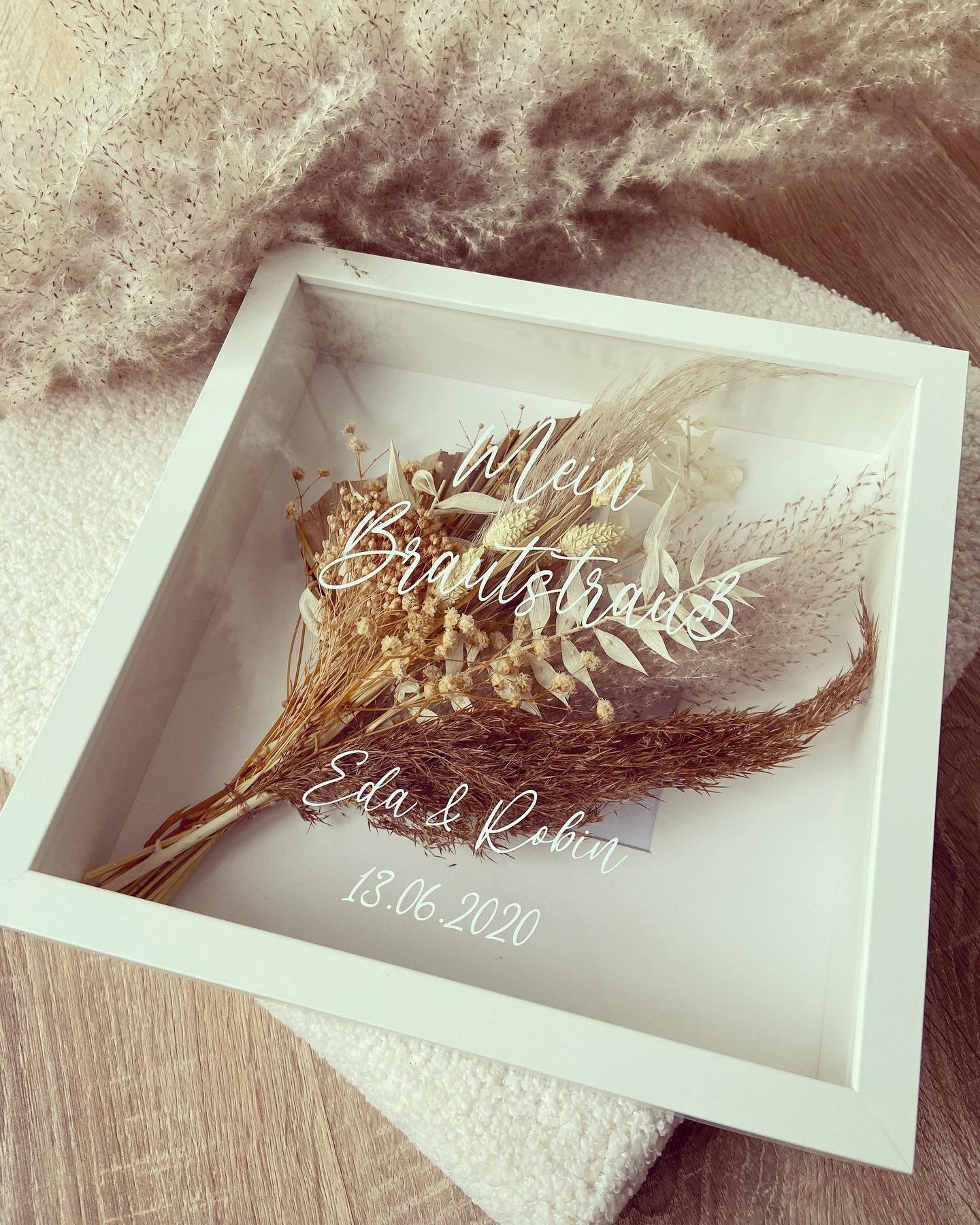 Bilderrahmen - Mein Brautstrauß - Loveda - Handmade with Love
