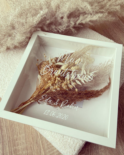 Bilderrahmen - Mein Brautstrauß - Loveda - Handmade with Love