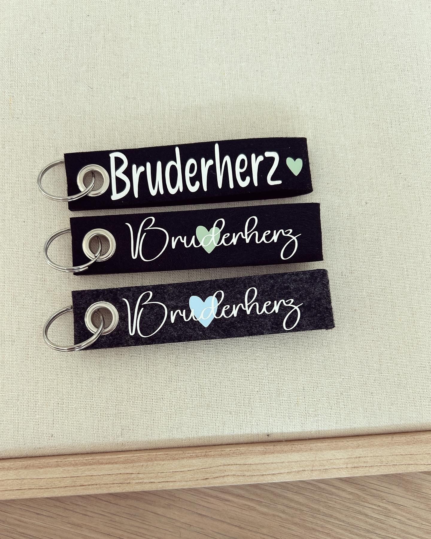 Schlüsselanhänger - Bruderherz - Loveda - Handmade with Love