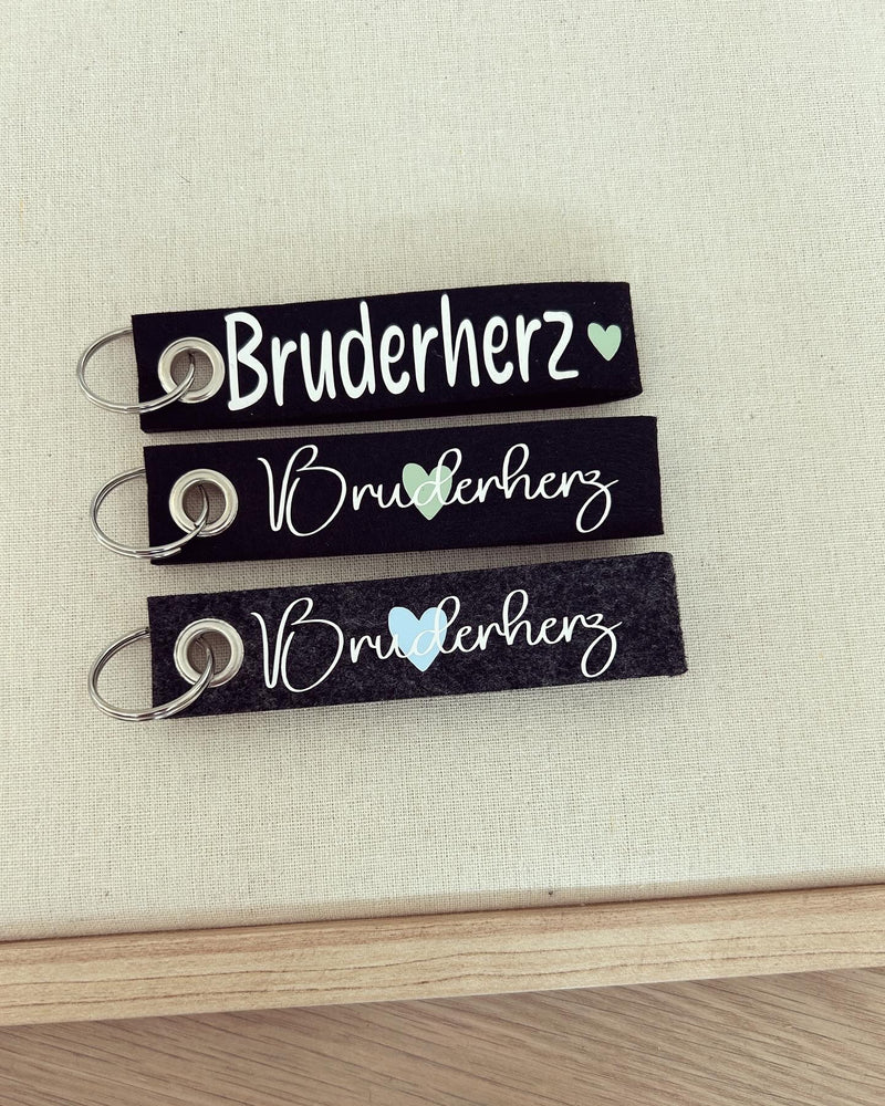 Schlüsselanhänger - Bruderherz - Loveda - Handmade with Love