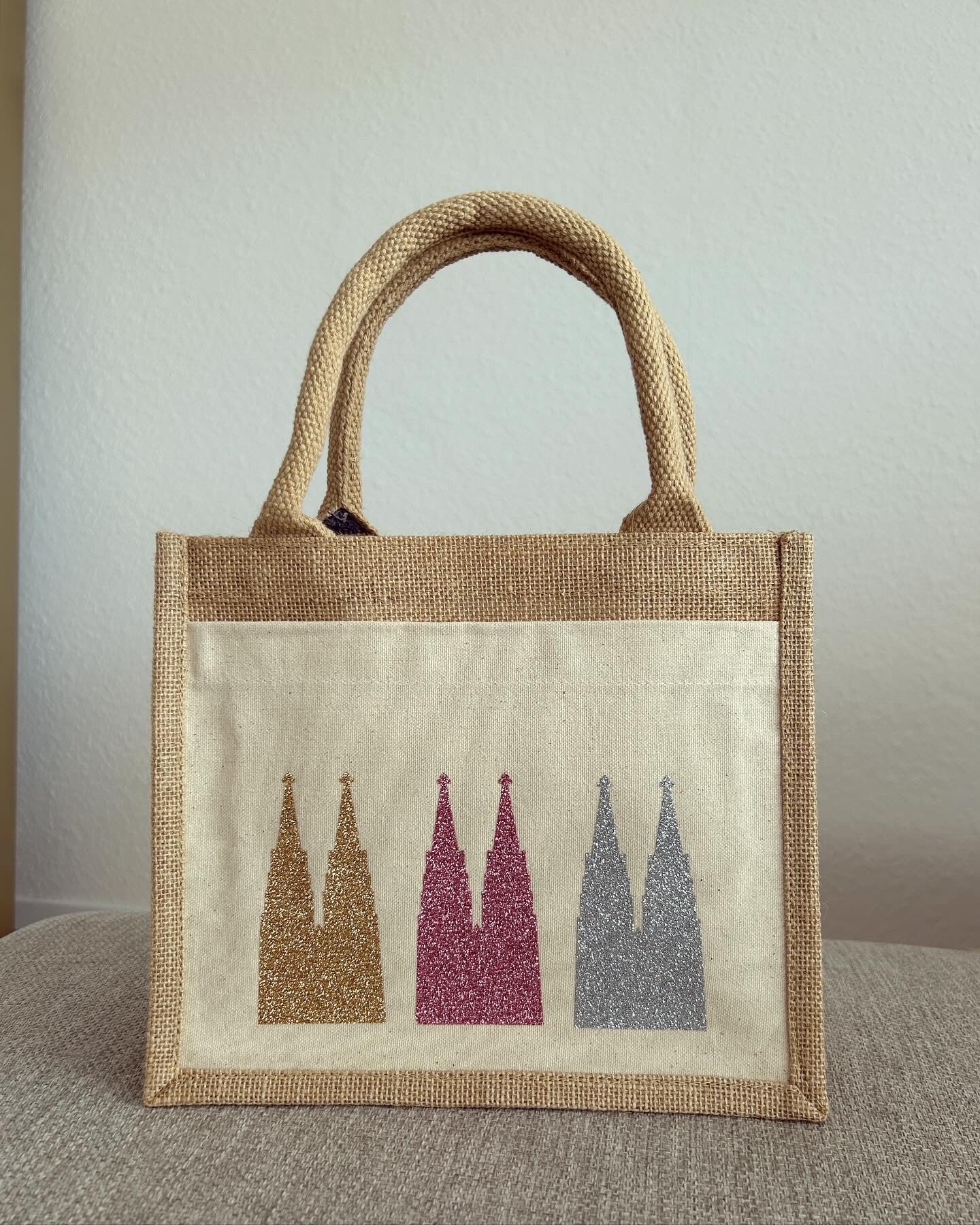 Jutetasche - Kölner Dom - Loveda - Handmade with Love