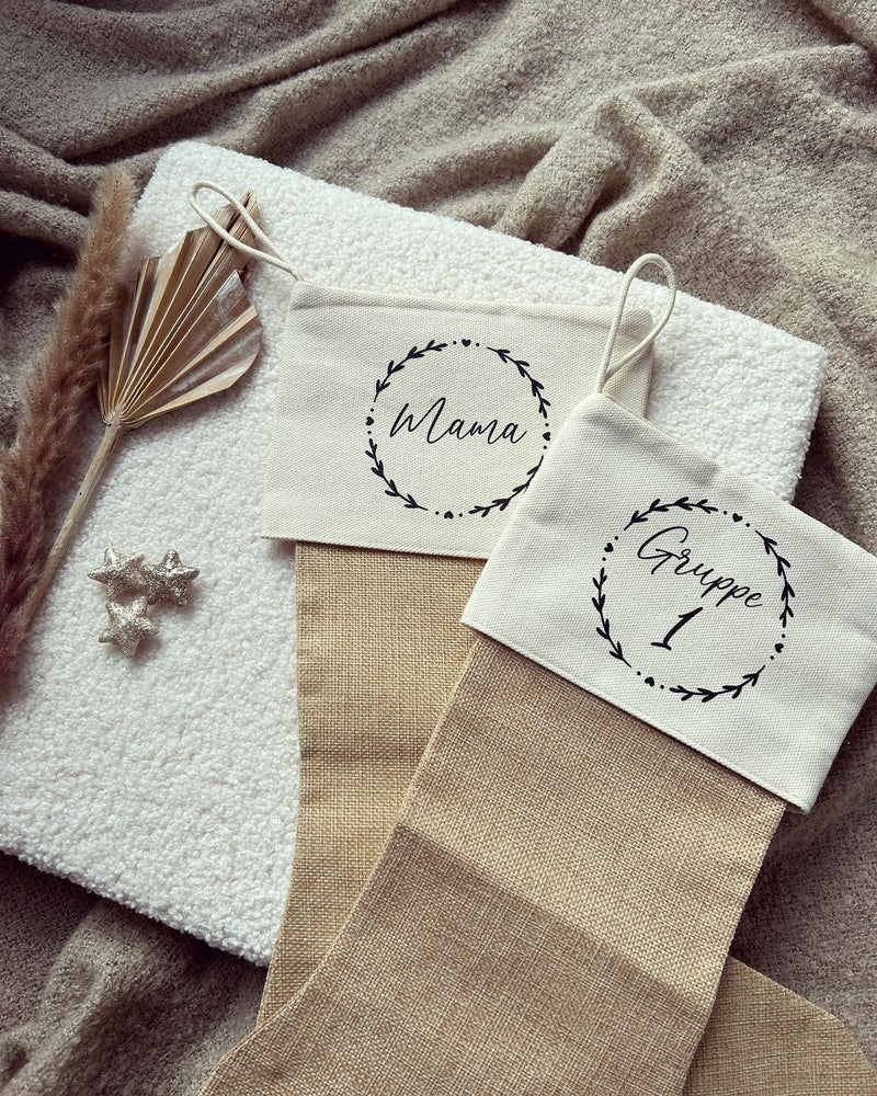 Nikolausstrumpf - Kranz - Loveda - Handmade with Love